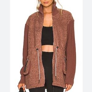 Varley Brown Textured Jacket